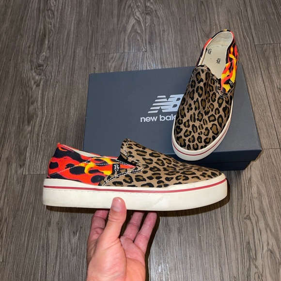 R13 Flame Leopard Slip On Sneaker Size Women’s 9 Men’s 7 - Picture 1 of 8